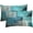 Abstract Turquoise and Grey, variant on Set of 2 Throw Pillow Covers Modern Abstract Painting Blue White and Gray Decorative Sofa Pillow Cases Home Decor Standard Rectangle 12x20 Inches Pillowcases