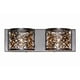 thumbnail image 1 of Inca 2 Light Bronze Bath Light Wall Light in Clear & White&#44; 4.25 in.&#44; Without Bulb - 16 in., 1 of 1