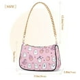thumbnail image 3 of FORMRS Womens Shoulder Bag with Chain Strap Clutch Purse Cute Tote Handbag, Pink Halloween, 3 of 7
