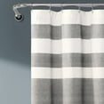 thumbnail image 3 of Lush Decor Cape Cod Stripe Yarn Dyed Cotton Shower Curtain, 72x72, Taupe, Single, 3 of 10