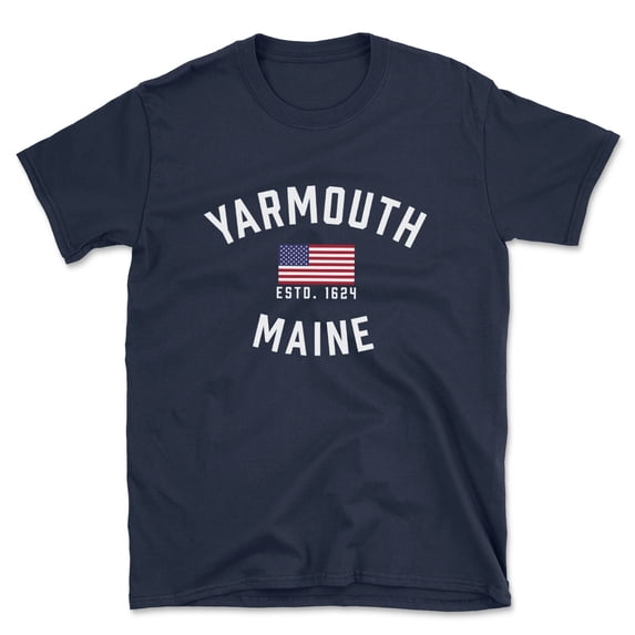 Yarmouth Maine Patriot Men's Cotton T-Shirt