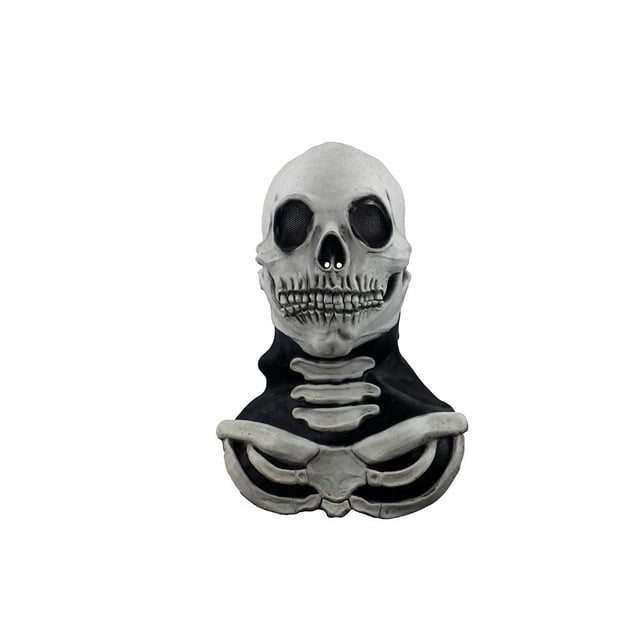Máscara Caretas REV Ghoulish Productions LONG NECK SKULL WHITE