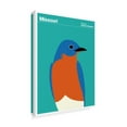 thumbnail image 2 of Trademark Fine Art 'Missouri Bird Bluebird' Canvas Art by Print Collection - Artist, 2 of 3