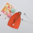 thumbnail image 3 of Tnobhg 2Pcs Portable Pull-out Key Bag Drawstring Handmade Large Capacity Faux Leather Waterproof Women Car Key Storage Case Protector Cover Pouch, 3 of 7