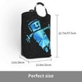 thumbnail image 3 of XMXY Cartoon Blue Astronaut Robot Rectangular Laundry Basket Organizer , Collapsible Folding Tall Clothes Hampers For Laundry With Handles, 3 of 6