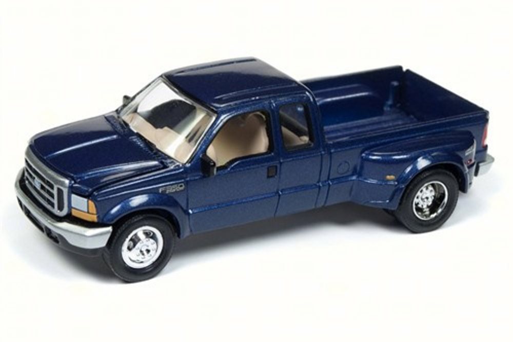 1999 Ford F350 Super Duty PickUp Truck, Metallic Dark Blue Round 2