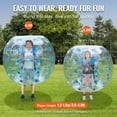 thumbnail image 2 of KFFKFF Inflatable Bumper Ball 1-Pack 4FT/1.2M PVC Sumo Zorb Ball for Teen & Adult, 2 of 7