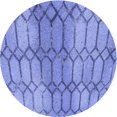 thumbnail image 1 of Ahgly Tapis Rond Lavable en Machine Intérieur Jour de Transition Bleu Ciel, 4 Pieds Rond, 1 of 7