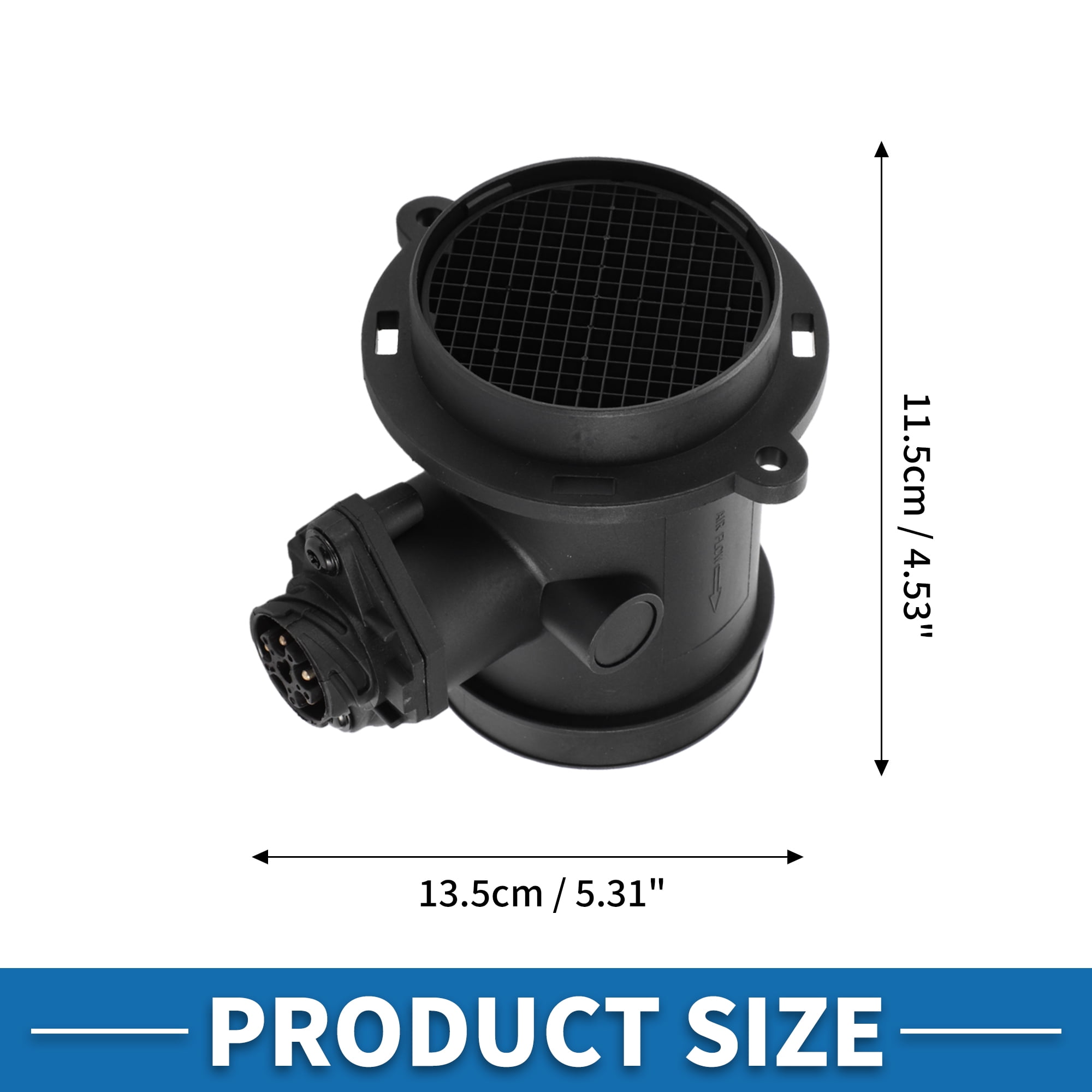 Unique Bargains MAF Sensor Assembly No.A00009408048 MAF Mass Air Flow Sensor for Mercedes-Benz W202 C140 W140 R129