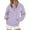Purple, variant on Oversized 1/4 Button Up Hoodies for Women Trendy Long Sleeve Sweatshirts Comfy Hooded Pullover Fall Casual Outfits Cute Tops (Beige,4X-Large)