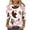 Pink2, variant on Women's Fashion Printed Cowboy Boots Round Neck 3/4 Sleeve Graphic T-shirt Top