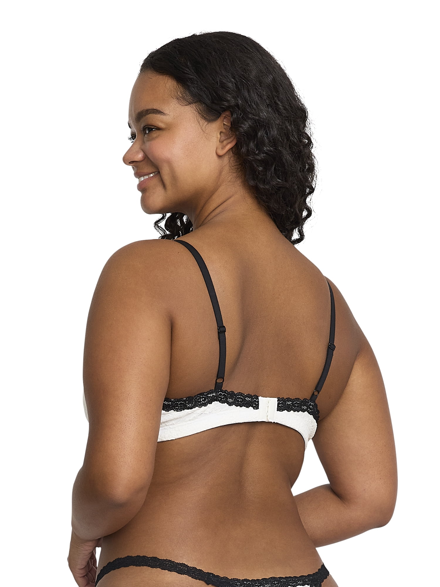 Mills by Millie Bobby Brown Women's Flirty Lace Triangle Bralette, Sizes XS-XXXL
