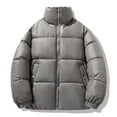 thumbnail image 2 of successthop Winter Puffer Jackets for Women Quilted Oversized Plus Size Outwear with Pockets Zip Coat Winter Clothes Gray, 2 of 6