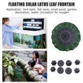 thumbnail image 3 of Lotus Leaf Shape Solar Fountain Solar Water Pump DC Brushless Water Pump Garden Pool Pond Outdoor Solar Panel Fountain Floating Fountain Garden Decora_Perfect Gift, 3 of 4