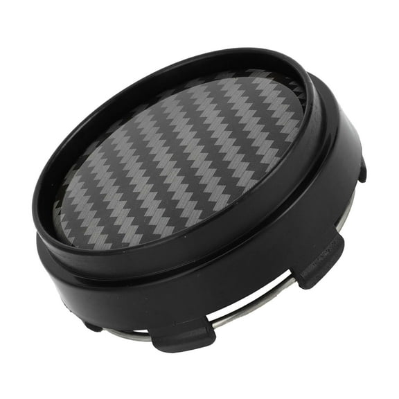Unique Bargains Universal Wheel Center Hub Cap Durable 66mm 2.60" Outside Diameter Carbon Fiber Pattern Black
