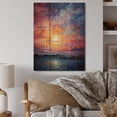 thumbnail image 2 of Designart "Infinite Horizons Colorful Sky Photo I" Nautical & Beach Print on Natural Pine Wood, 2 of 5