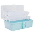 thumbnail image 1 of Organizer Box Art Storage Box Craft Organizer 3-Layers with Handle Craft Art Bin Portable for Home S, 1 of 5