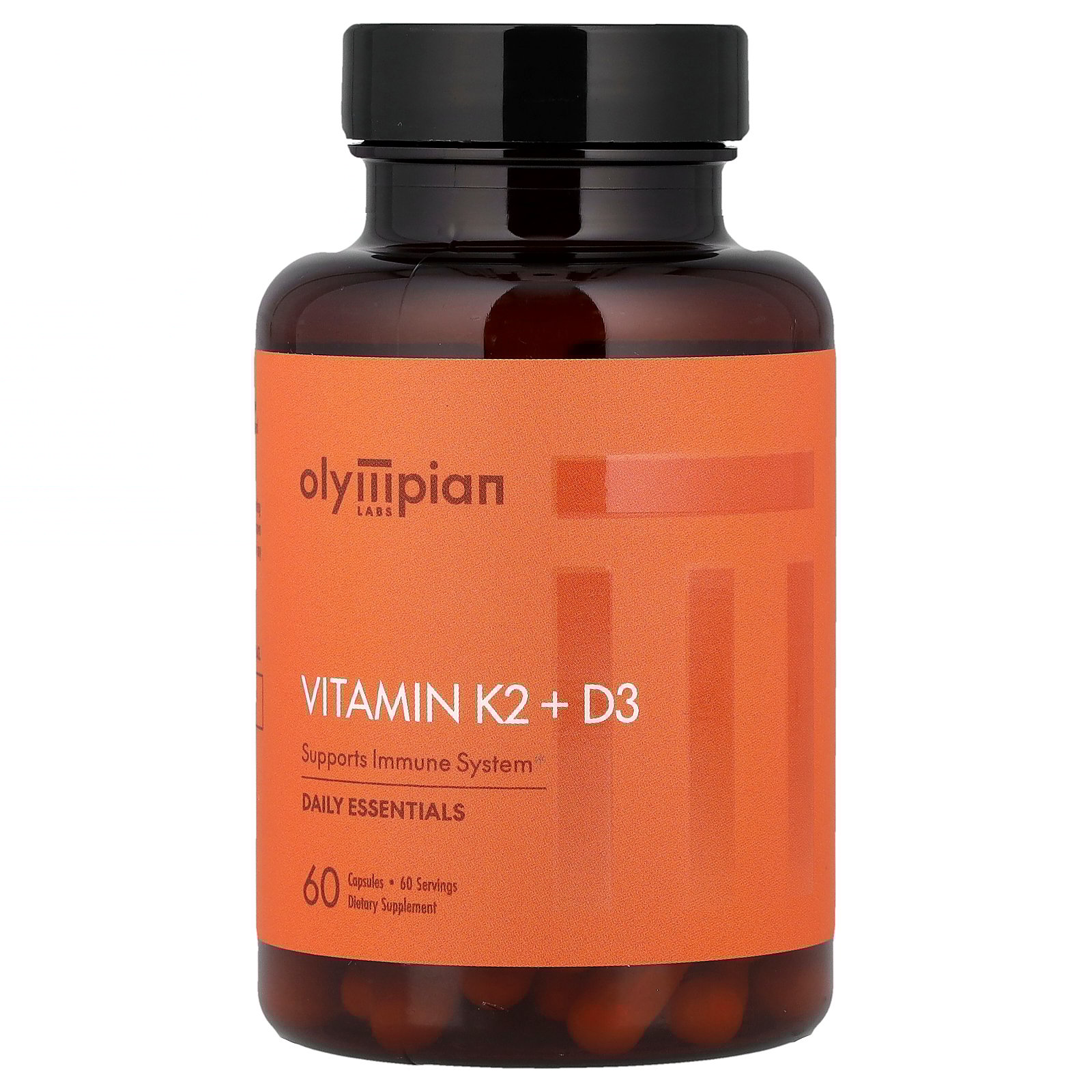 Olympian Labs Vitamin K2   D3, 60 Capsules