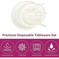 thumbnail image 4 of 250pcs Disposable Plates And Cutlery Set, Compostable Bagasse Tableware Kit Includes 7 Inch & 9 Inch Paper Plates, Compatibleks, Knives And Spoons Com, 4 of 5