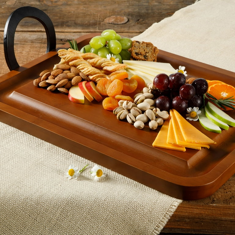 Wanda June Home 19.21-inch Bamboo Charcuterie Board with Metal