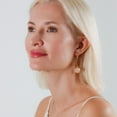 thumbnail image 5 of Humble Chic Created Rose Quartz Druzy Threaders - Boho Long Drop Earrings for Women, 5 of 9