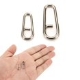 thumbnail image 2 of Yokua 50/100Pcs Split Rings Rustproof Oval Split Clip Snap Fishing Connector, 2 of 12