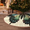 thumbnail image 5 of Disketp Blue Black Butterfly Art Christmas Tree Skirt, Christmas Tree Decorations, Christmas Decor, Tree Mat Decoration(30-48IN)-30", 5 of 6