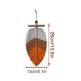thumbnail image 3 of 2pcs Boho Wall Hanging Tapestry - Hand Woven Leaves Tassel Wall Art Decor, Creative Hanging Ornament for Bedroom Living Room Apartment Porch, Bohemian Decorative Craft Accessories, 5.1*10.2in, 3 of 9
