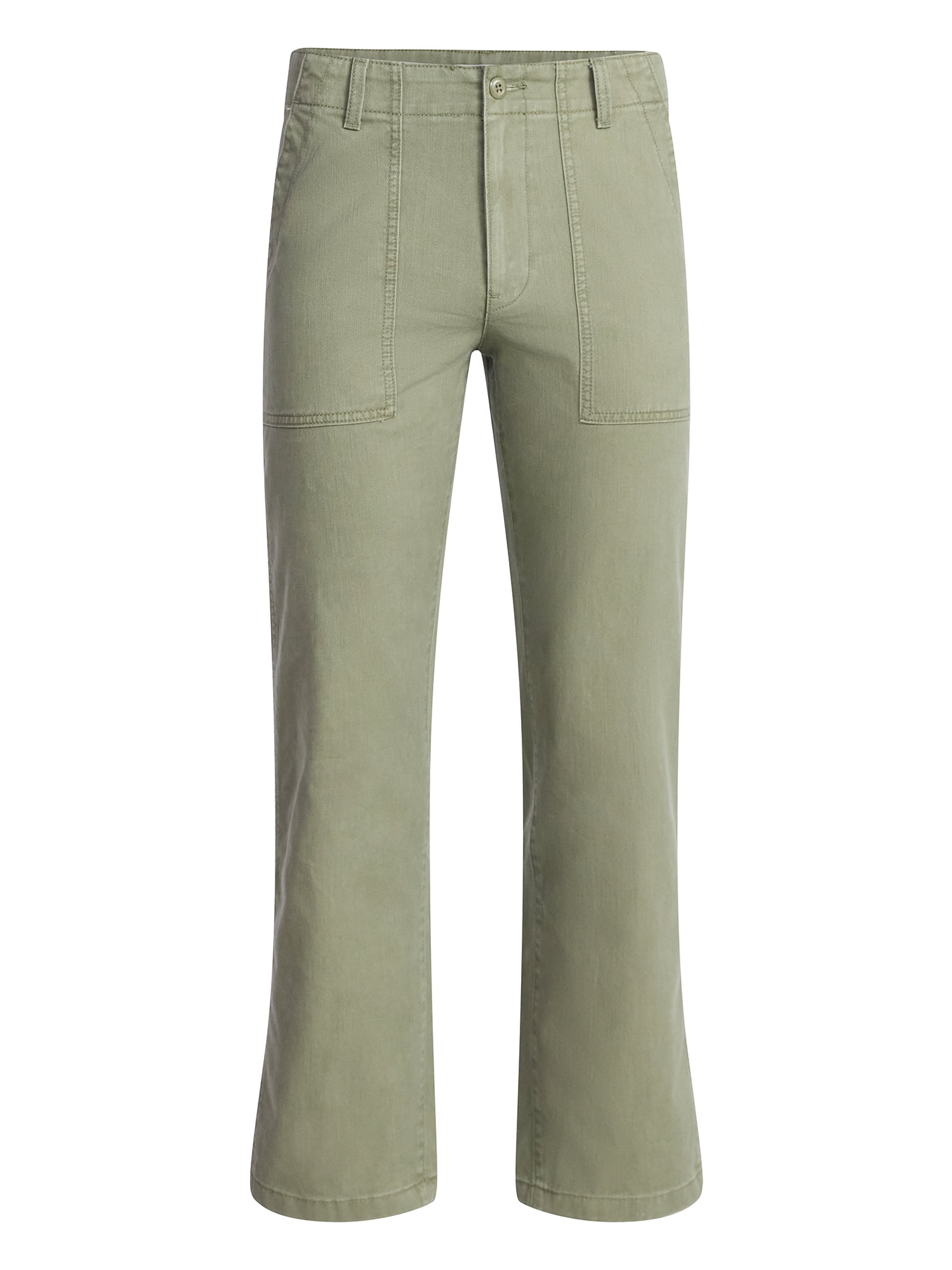 Free Assembly Men's Straight Fit Cotton Utility Pants, Sizes 30-38