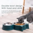 thumbnail image 7 of Baywell Dog Bowl Double Dog Cat Bowl Premium Stainless Steel Water and Food Raised Bowls, Pet Feeder Bowls Set with Non-Slip Resin Station for Small Medium Dogs Cats, Pink, 7 of 7