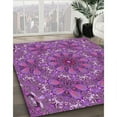 thumbnail image 2 of Ahgly Company Indoor Square Patterned Tyrian Purple Area Rugs, 3' Square, 2 of 6