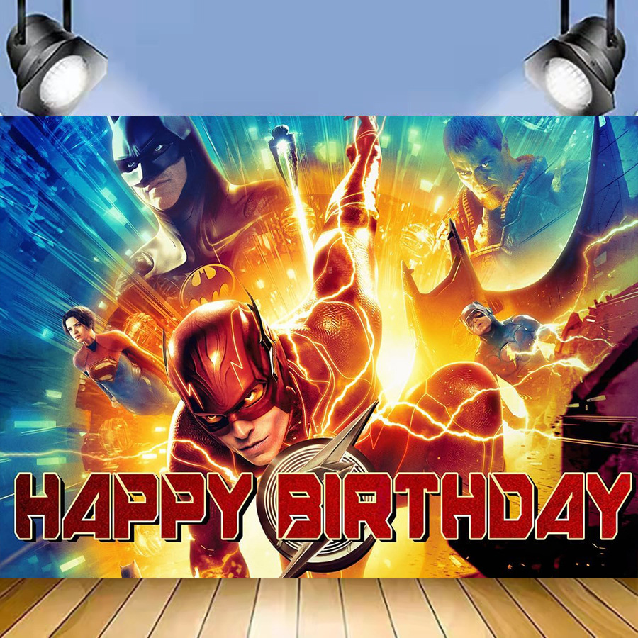 Justice League Happy Birthday Jointed Banner - 6.5 Ft