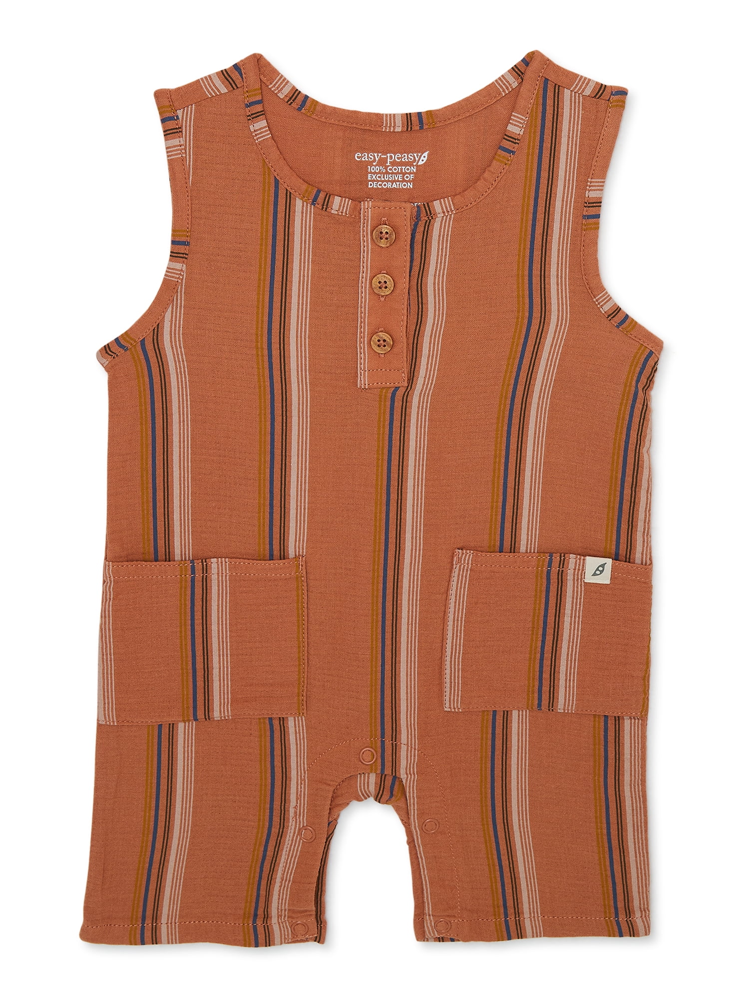 easypeasy Baby Boys Tank Romper, Sizes 024 Months