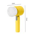 thumbnail image 2 of Cepillo de limpieza eléctrico Cepillo de mano inalámbrico recargable para el hogar (Amarillo) JShteea Libre de BPA, 2 of 6