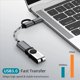 thumbnail image 2 of 5X Cable USB OTG 2 en 1 Tipo C / Micro-USB una USB 3.0 Adaptador Cable de Transferencia de Datos de Diseño para Teléfono Andriod (Gris), 2 of 5