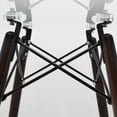 thumbnail image 4 of Mesa Redonda de Cristal Mundo In 80 MOB-T8 Comedor para 4 Personas Nogal Estilo Eames, 4 of 8