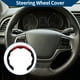 thumbnail image 2 of Funda para volante de cuero artificial PU ABS Protector de volante de coche Negro Rojo 1 Pc, 2 of 6