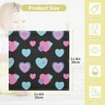 thumbnail image 2 of SKYSONIC 3 PCS Cute Hearts Trendy Baby Muslin Washcloths, Retro Style Face Towel Burp Cloths Ultra Soft Absorbent Cotton Bath Wipes Towels for Newborn Boys Girls, 2 of 7