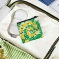 thumbnail image 3 of SEANATIVE Tie Dye Sanitary Napkin Storage Bag with Zipper Butterfly Jamaica Flag First Period Gifts for Women 2pcs Sanitary Napkin Bag for Women Ladies Period Pouch for Office, 3 of 7