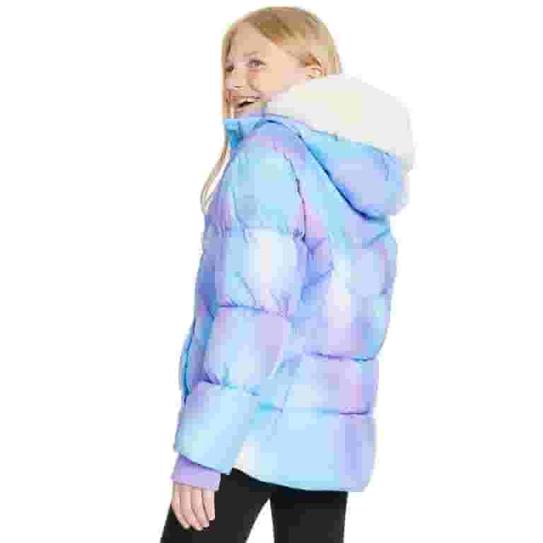 ジャケット Semicouture Christiana jacket in aqua green Girls 4-20 ZeroXposur Amelia Puffer Jacket Color: Mosaic