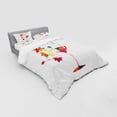 thumbnail image 3 of Ambesonne Colorful Bedding Set 3 Pcs, Glass Bird Vines, Twin XL, Multicolor, 3 of 3