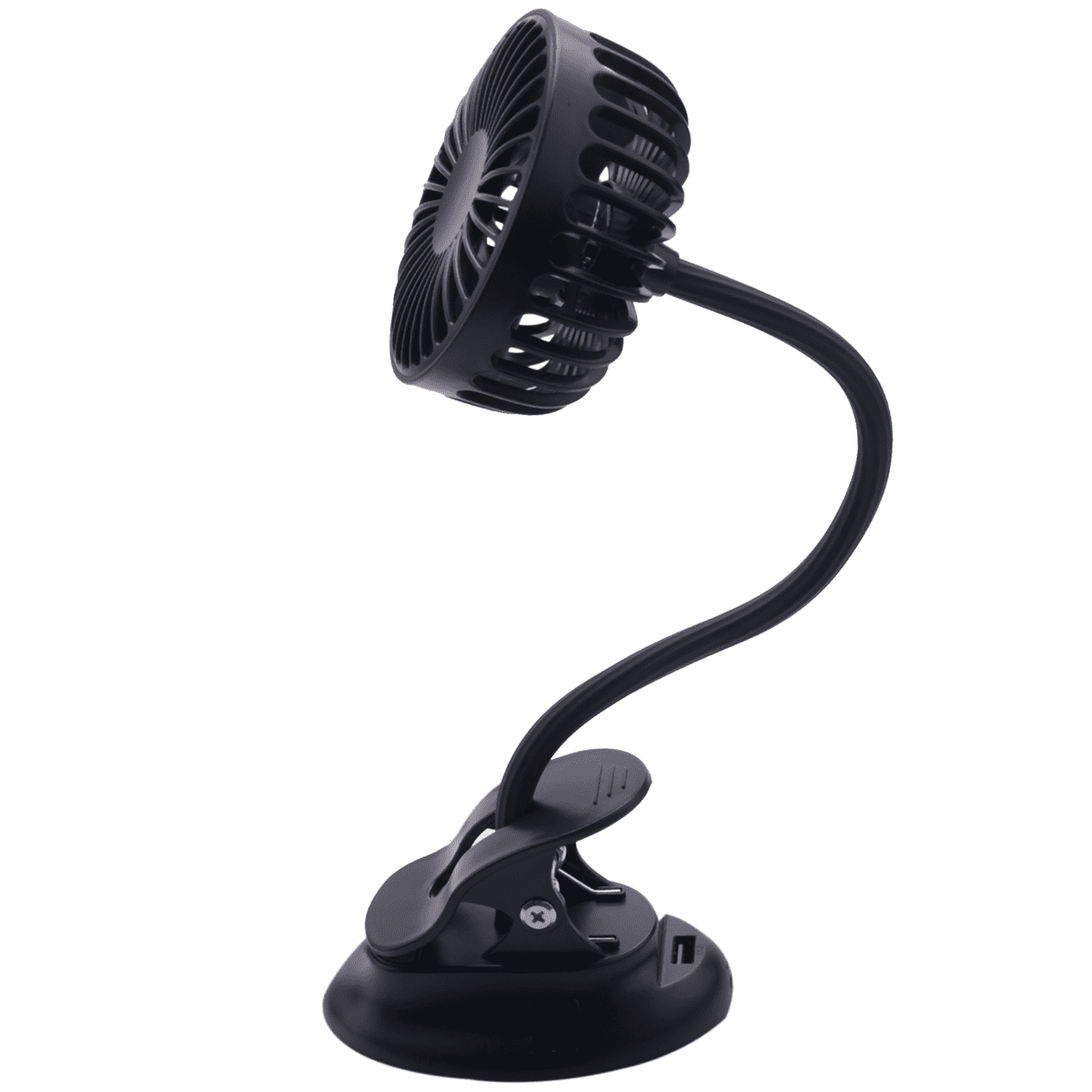 Portable Mini Clip Stroller Fan,3 Speeds Settings,Navy Blue