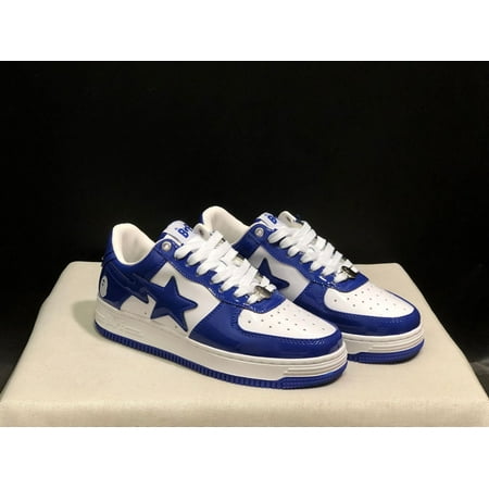 

BAPE Men s and Women s Sneakers Classic Ape Head logo Lightning Star Graphic Leather sneakers Couple skate shoes