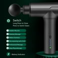 thumbnail image 4 of Generic Massager Hammer Massager Handheld Muscle Therapy Massager Body Deep Tissue Muscle Massager Percussion Massager Electric Quiet Massager for Pain Relief, 4 of 8