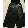 thumbnail image 1 of Pantalones cortos de mezclilla rectos con bordados y estampado de hip hop gótico callejero, diseño Y2K, pantalones de baloncesto de cintura alta de gran tamaño para parejas, 1 of 5
