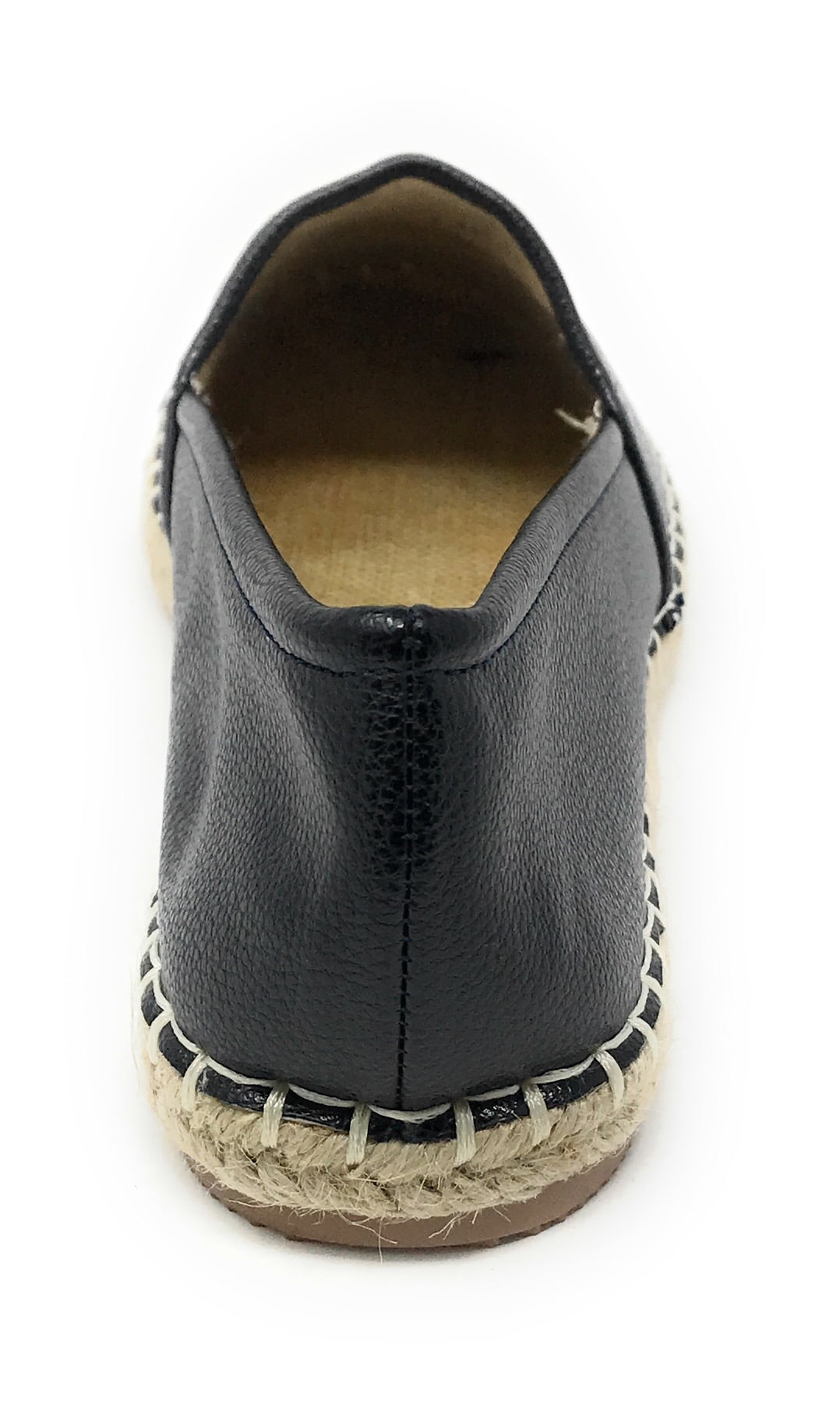 Women's Forever Young Faux Leather Embossed Woven Weaved Tip Espadrille