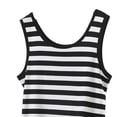 thumbnail image 5 of POIUYTR Women Striped Tank Tops Summer Scoop Neck Pajama Sleeveless Tshirts Casual Loose Stretch Camisole, 5 of 6