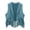 Blue, variant on Girl's Faux Suede Tassel Vest 70s Hippie Cardigan Cowgirl Fringe Jacket (Bronze, 8-9 Years)