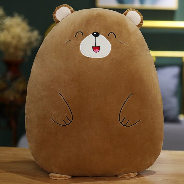 Almohada de peluche super kawaii de 50cm/70cm para niños, perro, dinosaurio, cerdo, ratón, animales de peluche, siesta, juguetes shiba, regalos para bebés zhangmengya LED