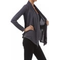 thumbnail image 3 of Women's Solid Open Front Long Sleeve Lightweight Soft Basic Sweater Cardigan, 3 of 4
